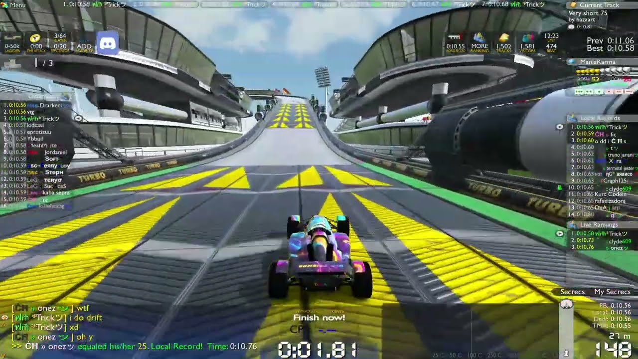 Trackmania, Trick Live Dedis #1