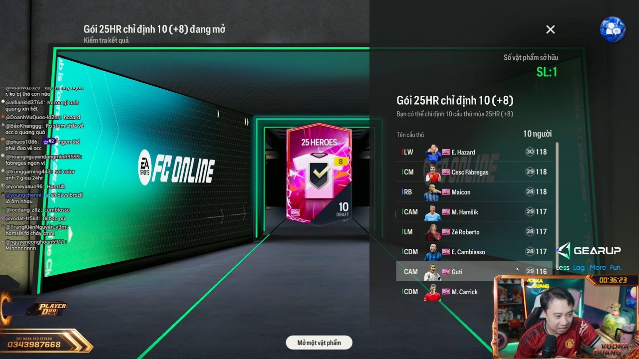 Vodka Quang Stream | Mở GRU +8 khai trương live 2k từ hôm nay