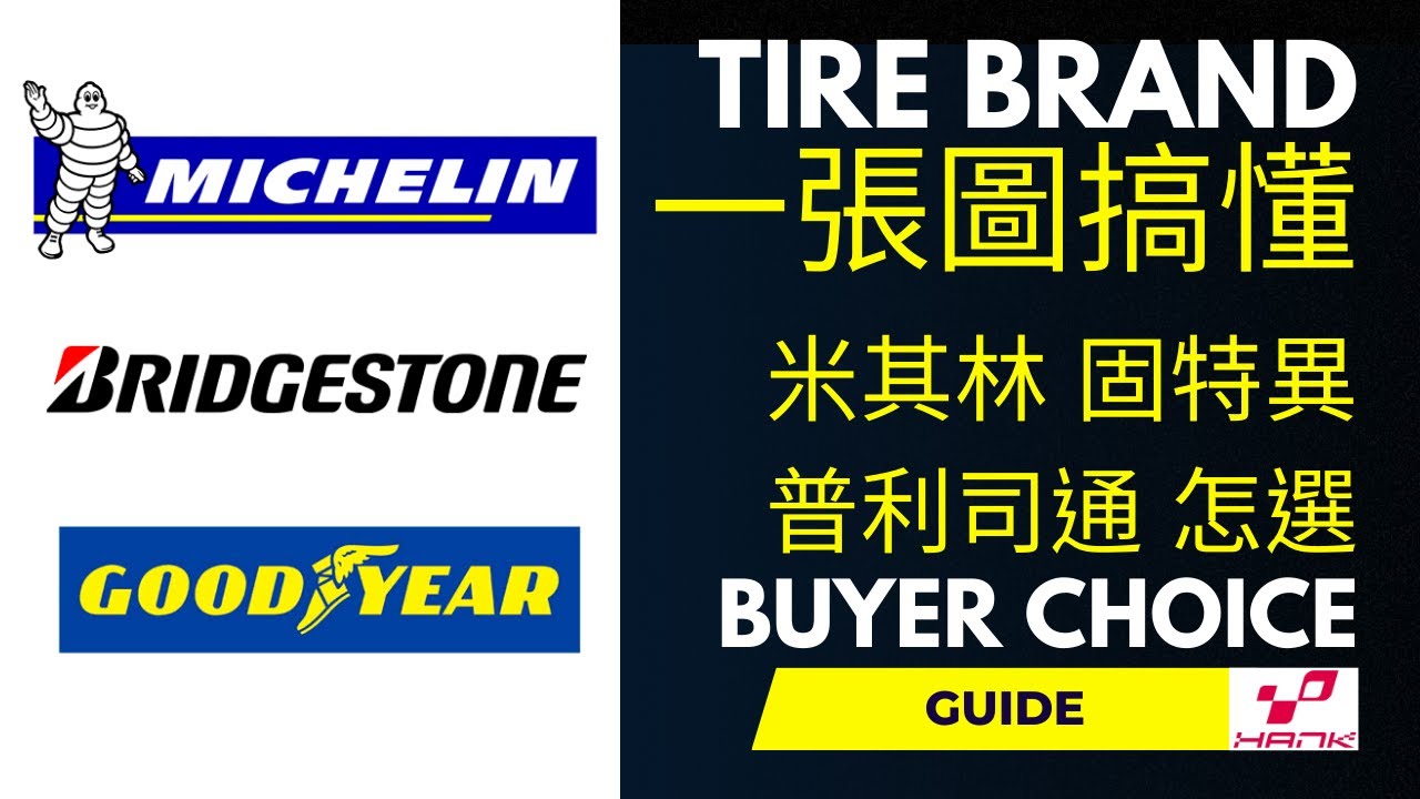 米其林, 固特異, 普利司通三大品牌輪胎應該怎麼選?一張圖搞懂 #michelin #goodyear #bridgestone #tires #ps5
