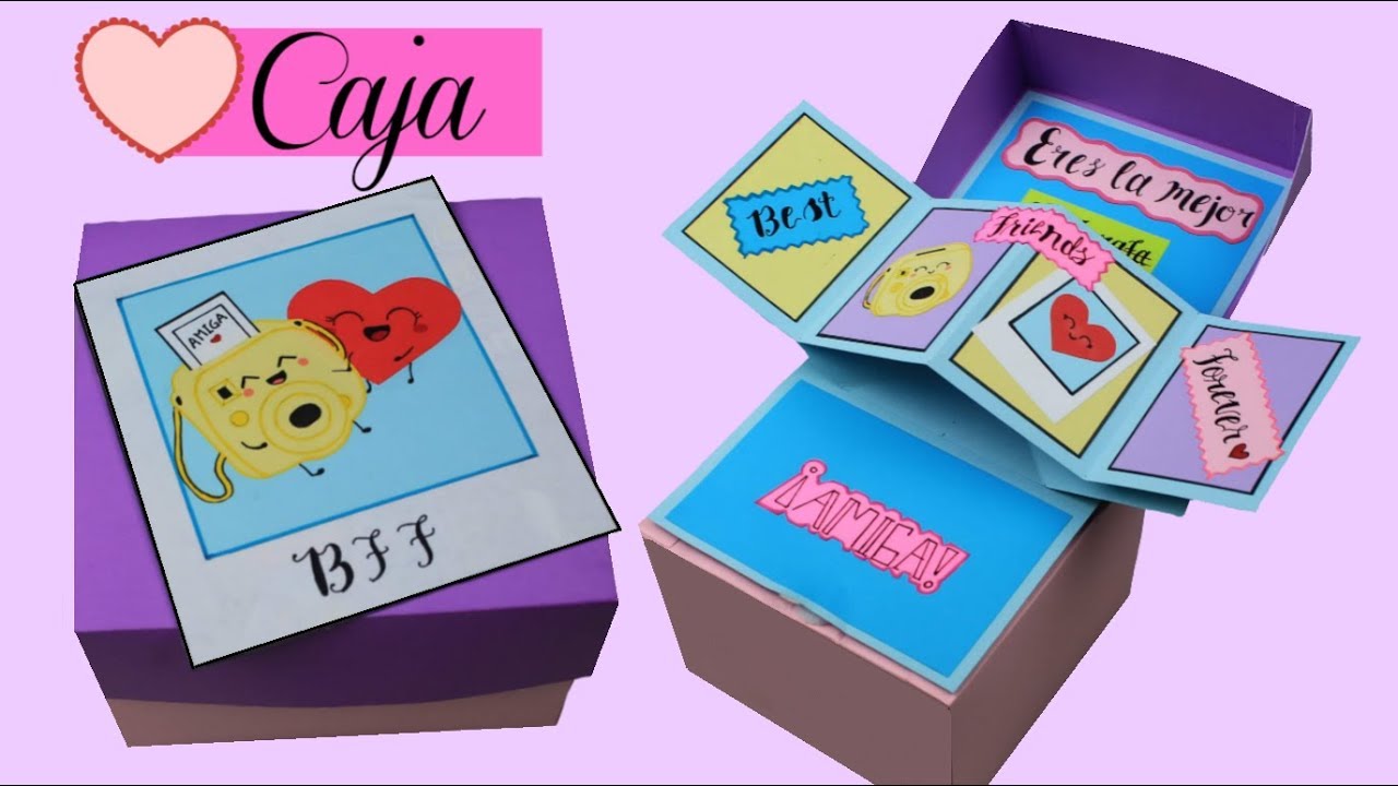 CAJA CON TARJETA INCLUIDA PARA MI MEJOR AMIGA| IVONNE E IVETTE