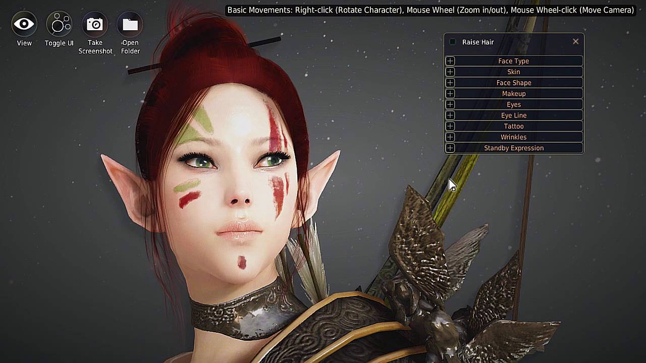 Black Desert | Character Editor | RED HAIRED WOOD ELF