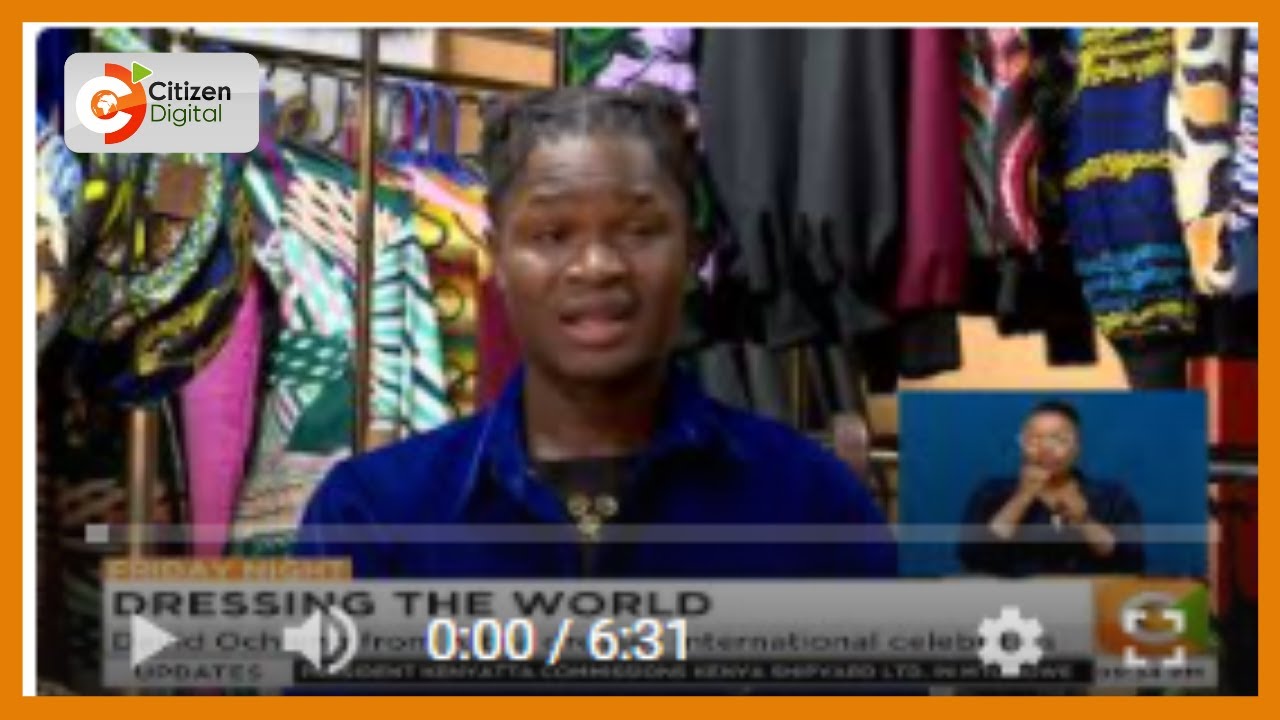 David Ochieng from Kibra dresses international celebrities