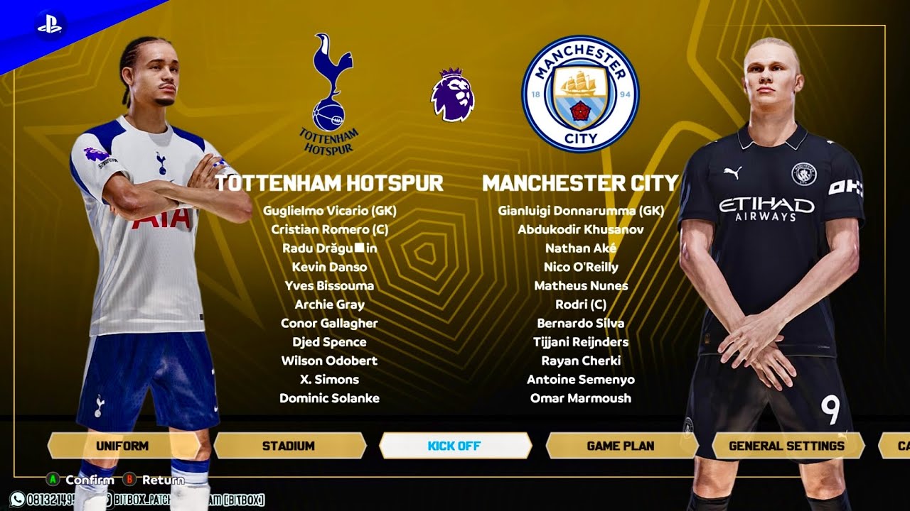 توتنهام vs مانشستر سيتي | مباراة الجولة 24 من Premier League موسم 25/26 🏆 بتعليق عربي🎙️في PES 26
