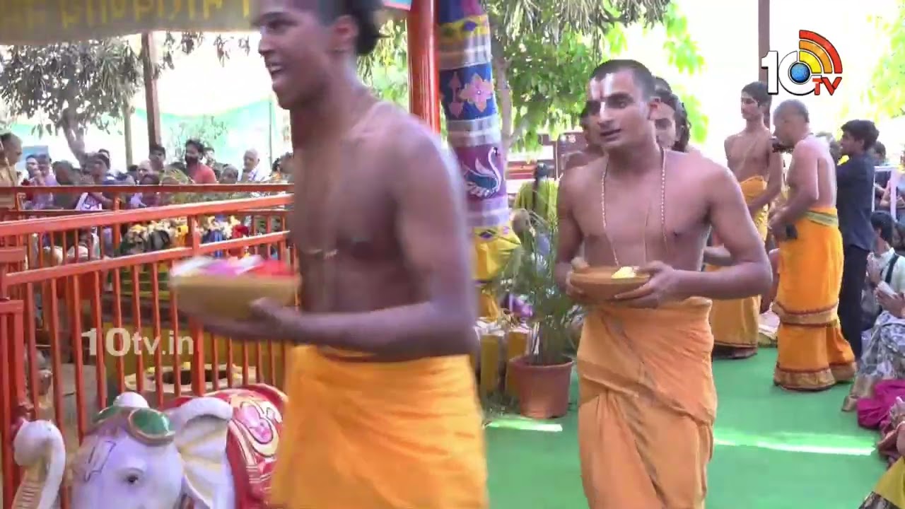 సమతాకుంభ్‌లో 9వరోజు పూర్ణాహుతి samatha Kumbh 9th Day Purnahuthi | Chinna Jeeyar | 10TV