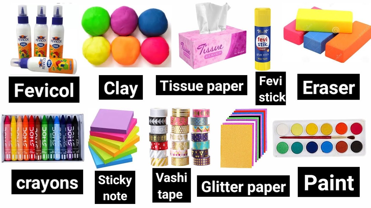 10 Home made craft materials items/How to make Craft Materials in home for School/10 Ghar pe Crafts🤩