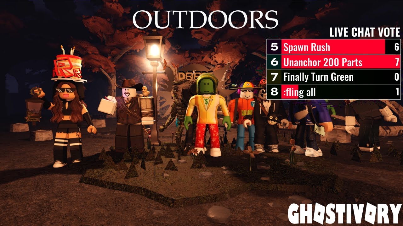 DOORS Roblox OUTDOORS Chat Control live @Ofush_Doors (41 joueurs)
