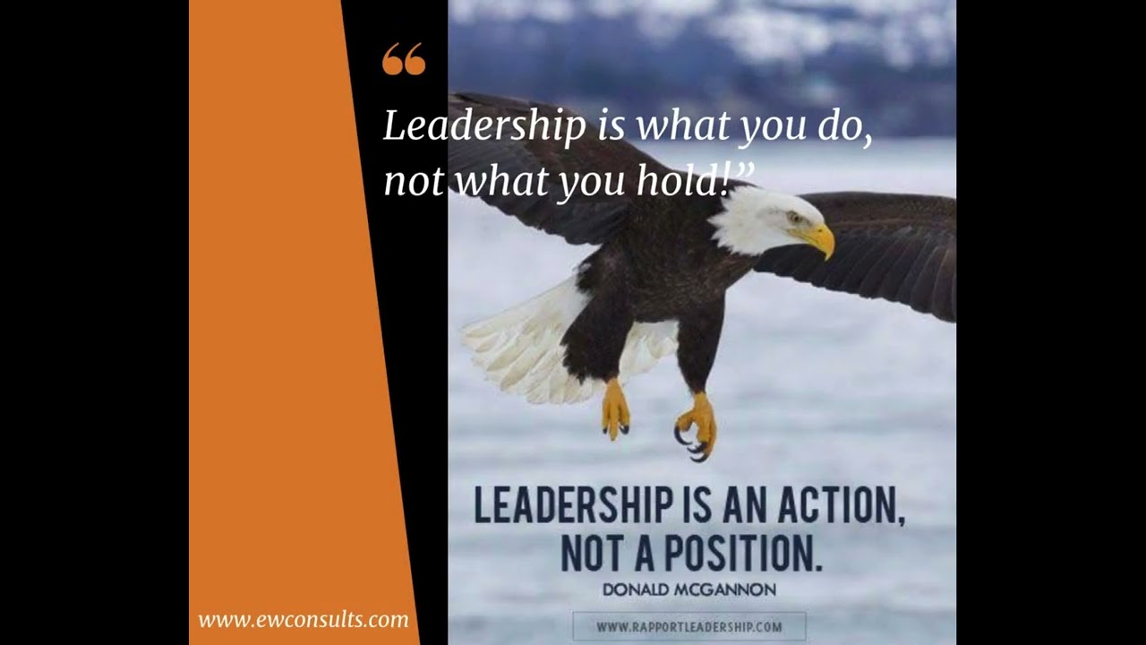 Leadership isn't a job title, it's what you do.