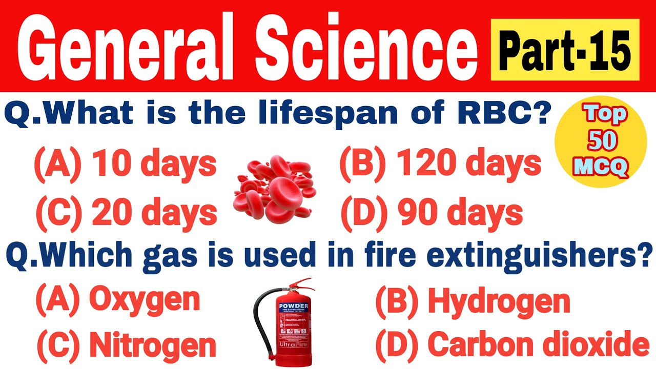 Top 50 General Science multiple choice question answer || Competitive exams || Let's Know Everything