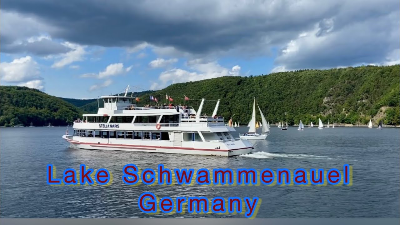 Lake Schwammenauel (Eifel Deutschland). Озеро Шуаменауэль Германия.