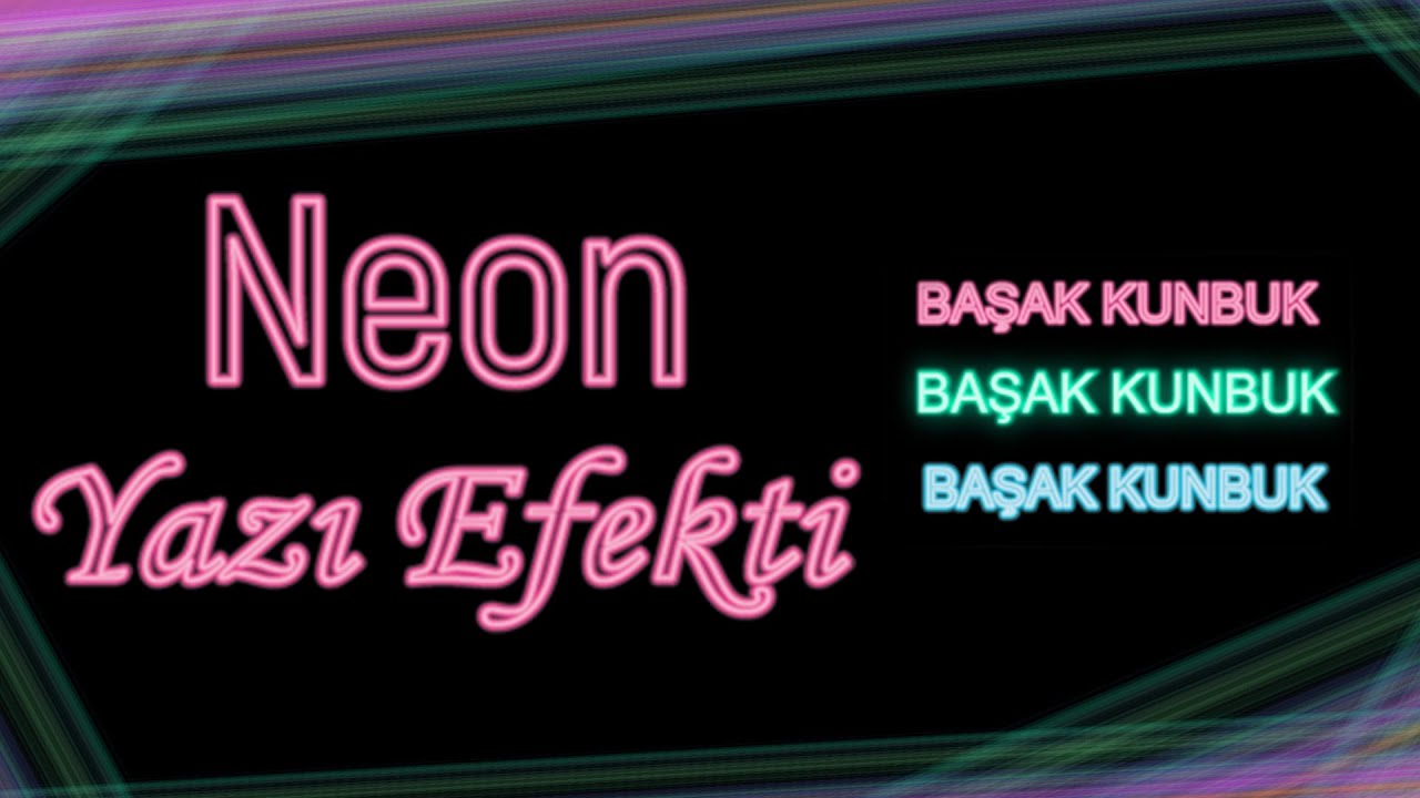 Illustrator Neon Yazı Efekti Yapma
