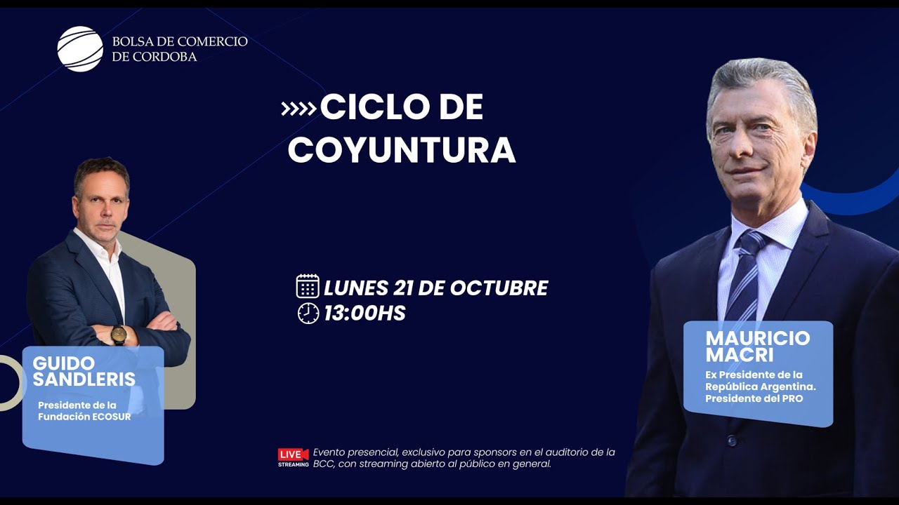Ciclo de coyuntura con Mauricio Macri en la BCC