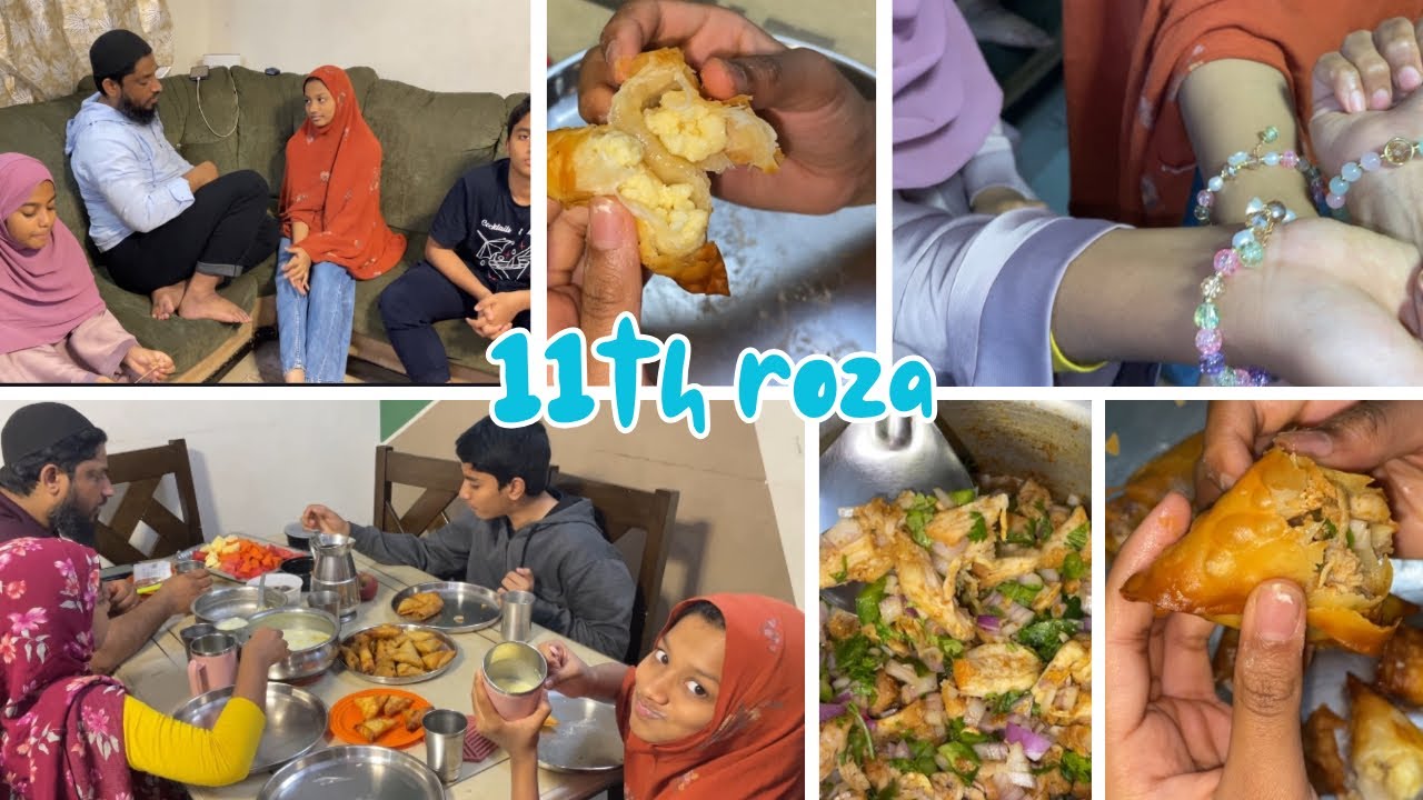 11th roza with delicious meetha samosa and mazedar chicken samosa | gifts for first Ashra
