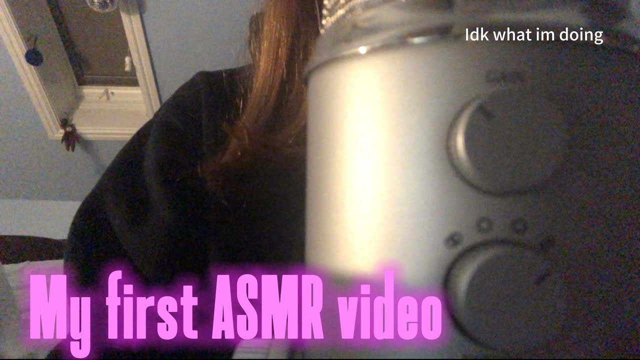My first time trying ASMR🤍🤍