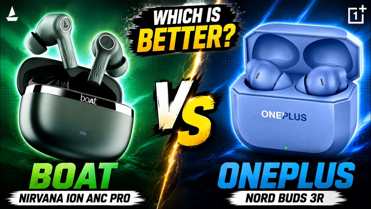OnePlus Nord Buds 3R vs boAt Nirvana Ion ANC Pro⚡Best Earbuds Under ₹2000 Full Comparison