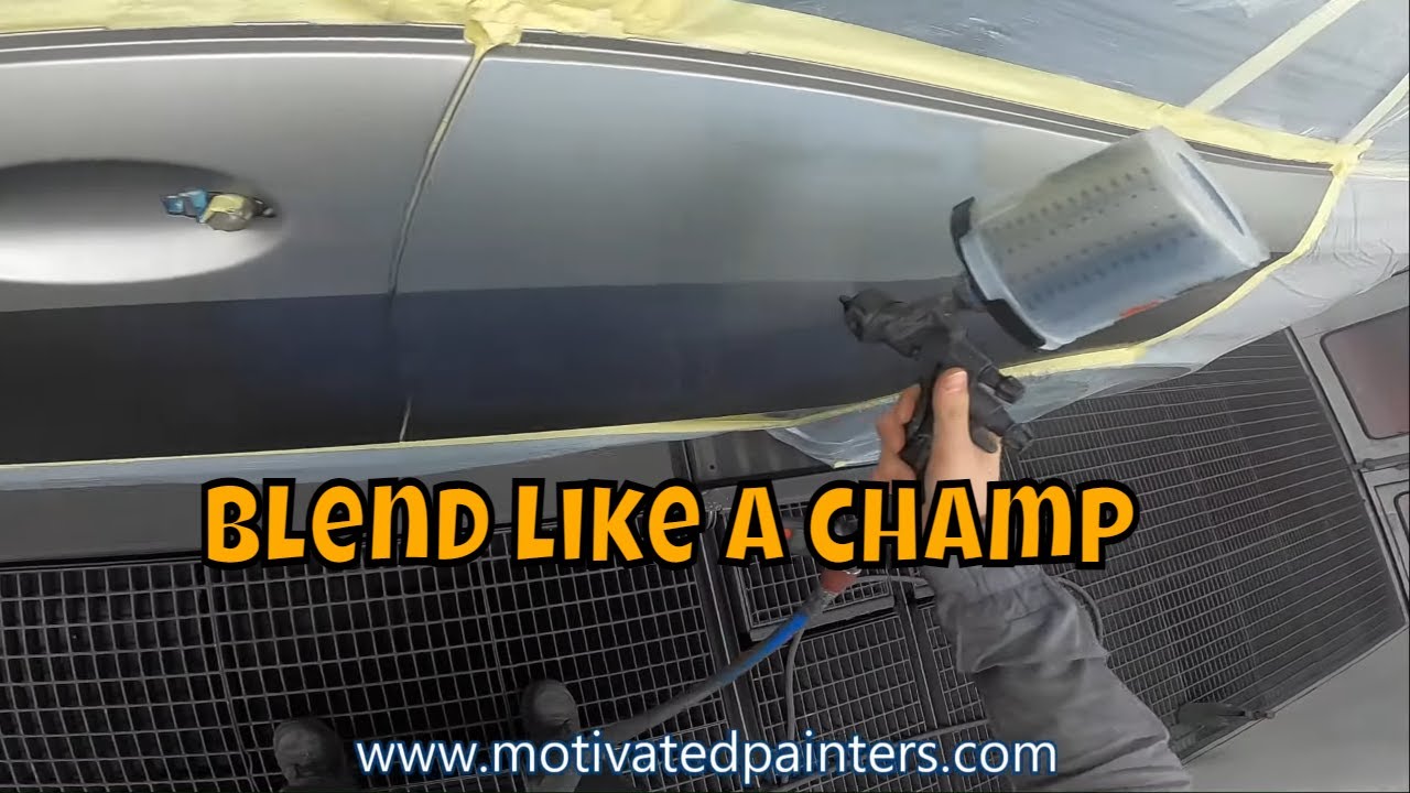 Silver Gold Spray painting Blending