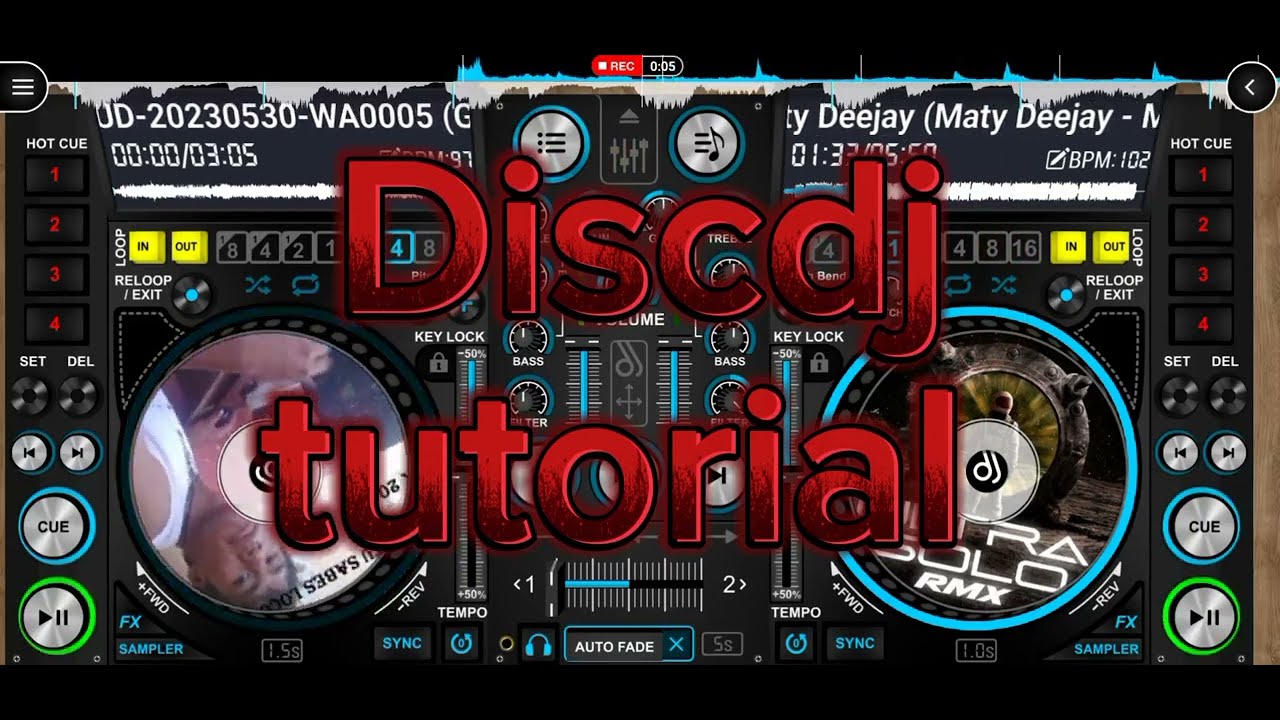Discdj new tutorial para móvil // edit bajada y subida con puente 98-128 Remix gratis