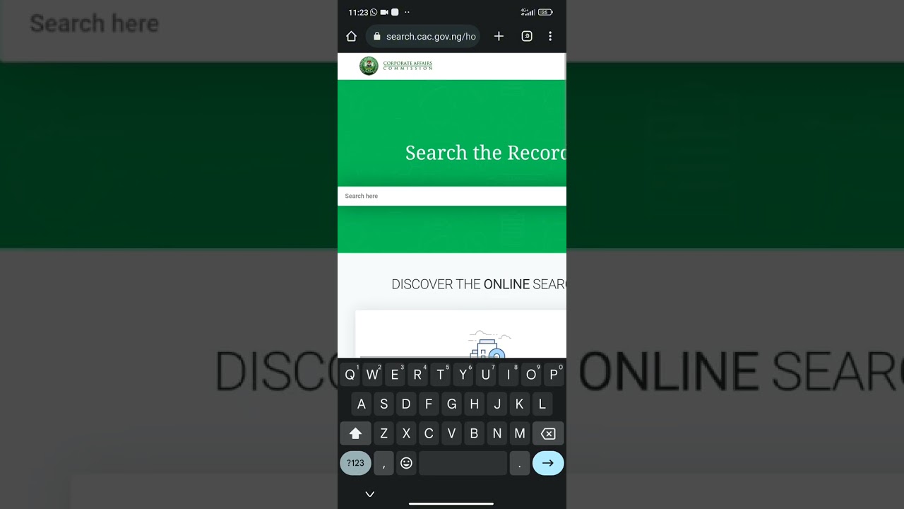 CAC Business Name Registration with your Mobile Phone. Part 1