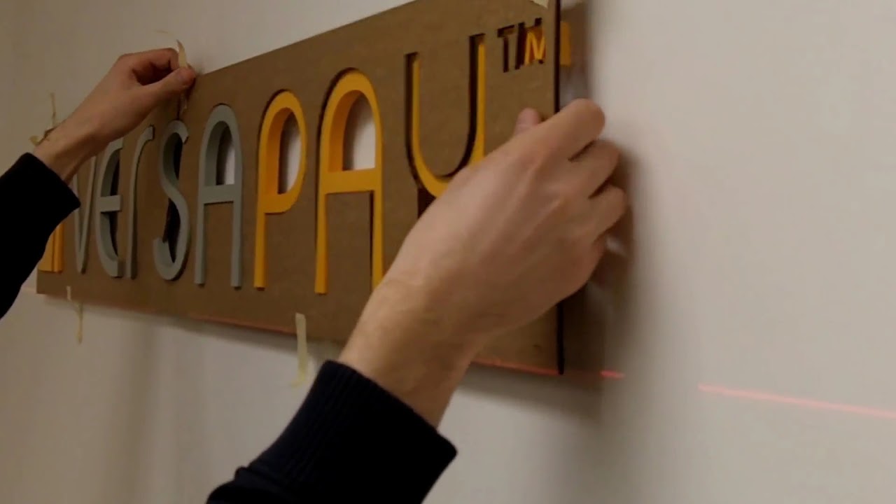 3D Office Lobby Signage That Will WOW Your Clients! Versa PAY -Toronto office