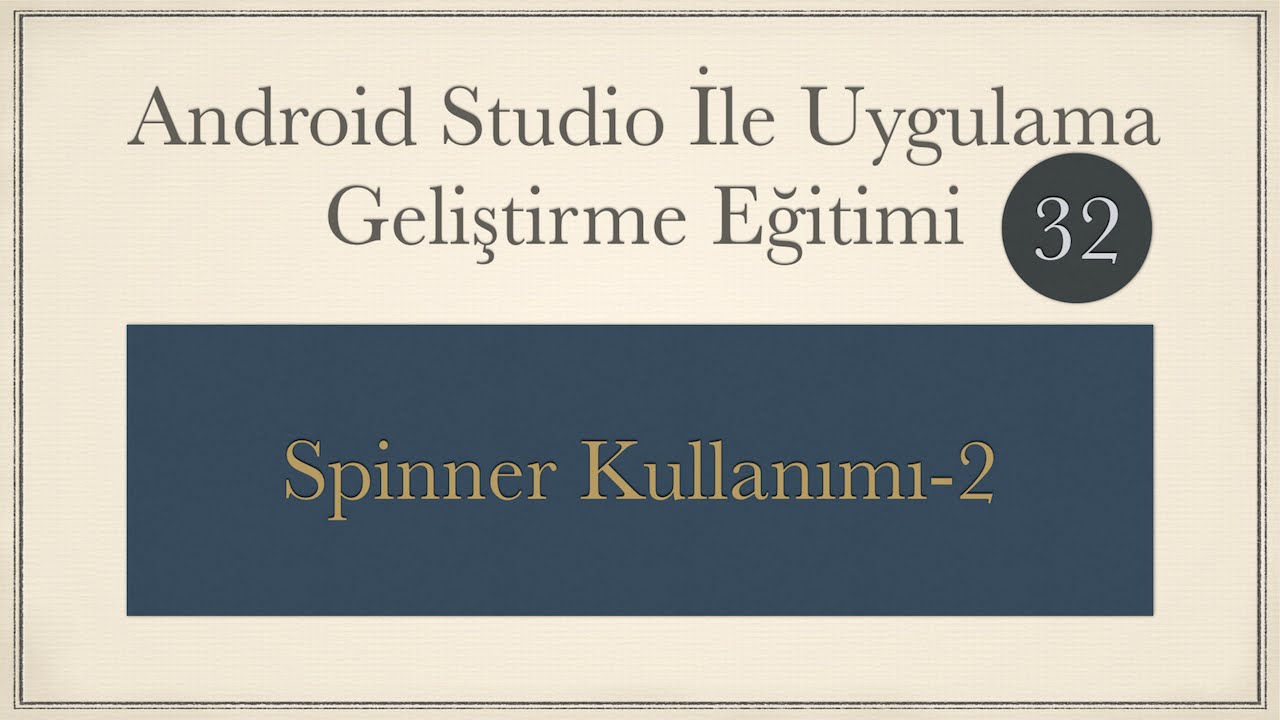 Android Spinner Kullanımı-2