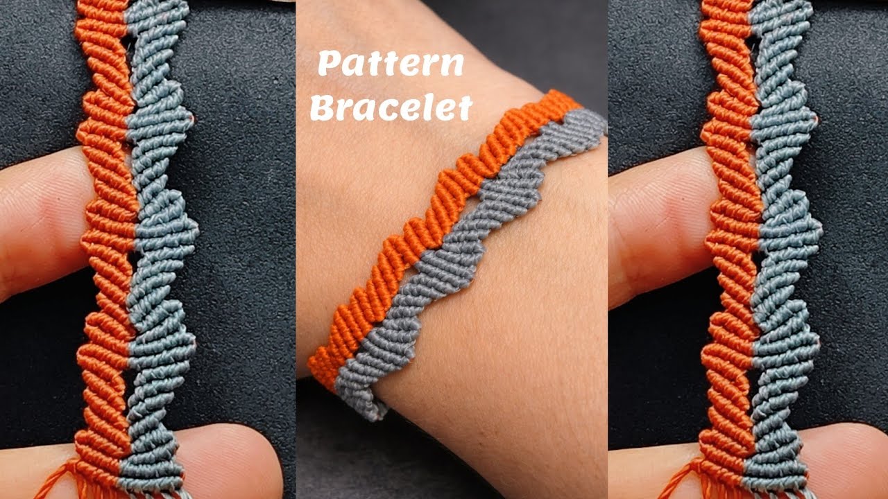 Pattern Macrame Bracelet Inspiration - Passo a Passo 