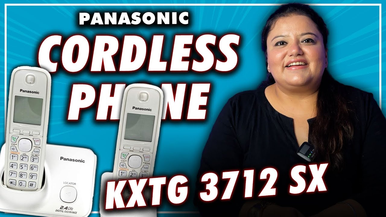Panasonic Cordless Phone with Dual Handsets KX-TG3712BX