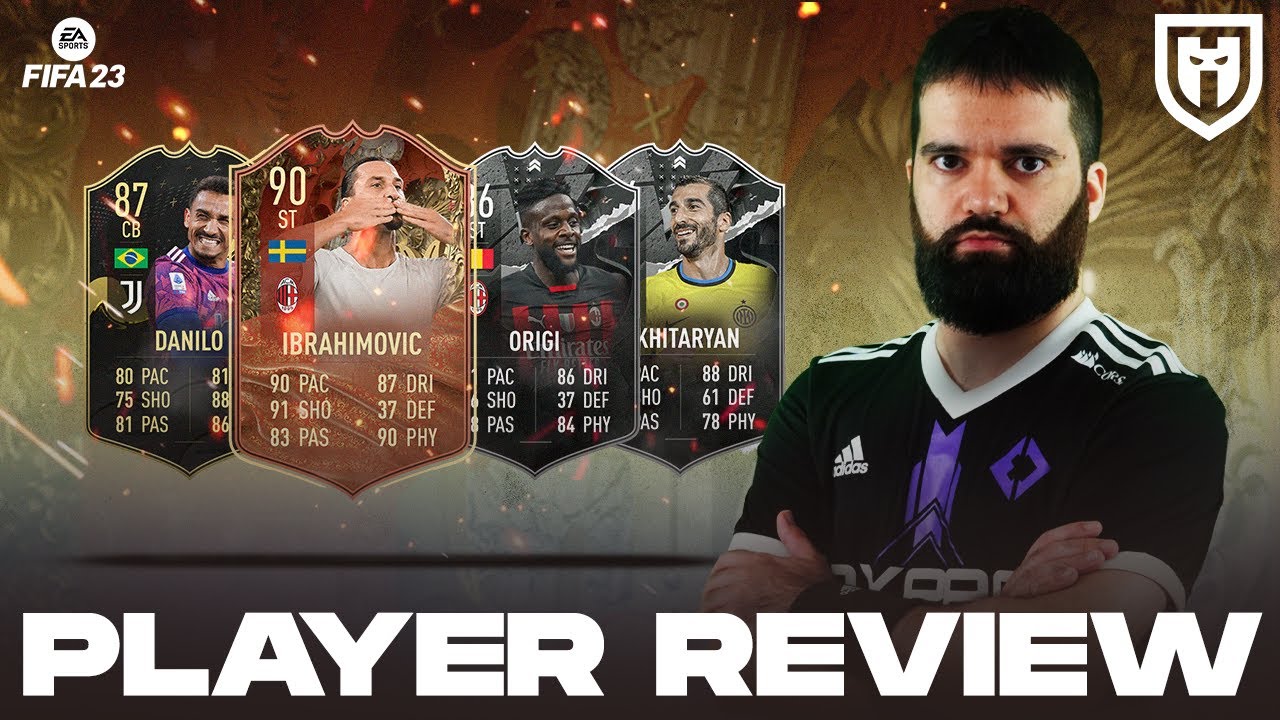 IBRAHIMOVIC 90 CENTURION, ORIGI 86 E MKHITARYAN 86 SHOWDOWN, DANILO 87 IF ||| FIFA 23 PLAYERS REVIEW