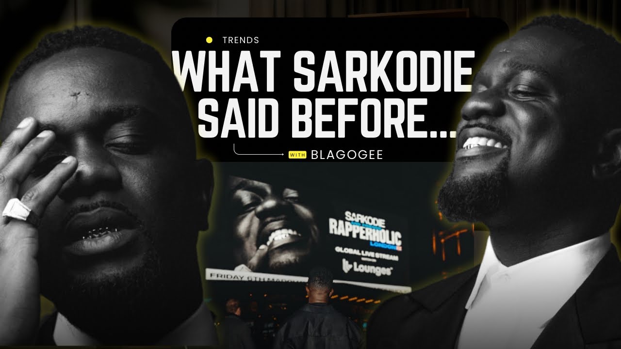 What Sarkodie Said Before His Sold-Out Rapperholic UK Show. 