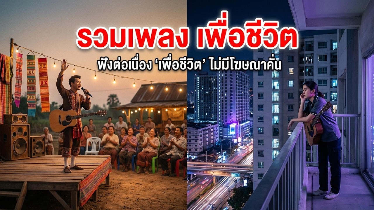 รวมเพลงเพื่อชีวิต- ใหม่ล่าสุด - ฟังเพลินยาวๆ - [รวมเพลงเพื่อชีวิต]