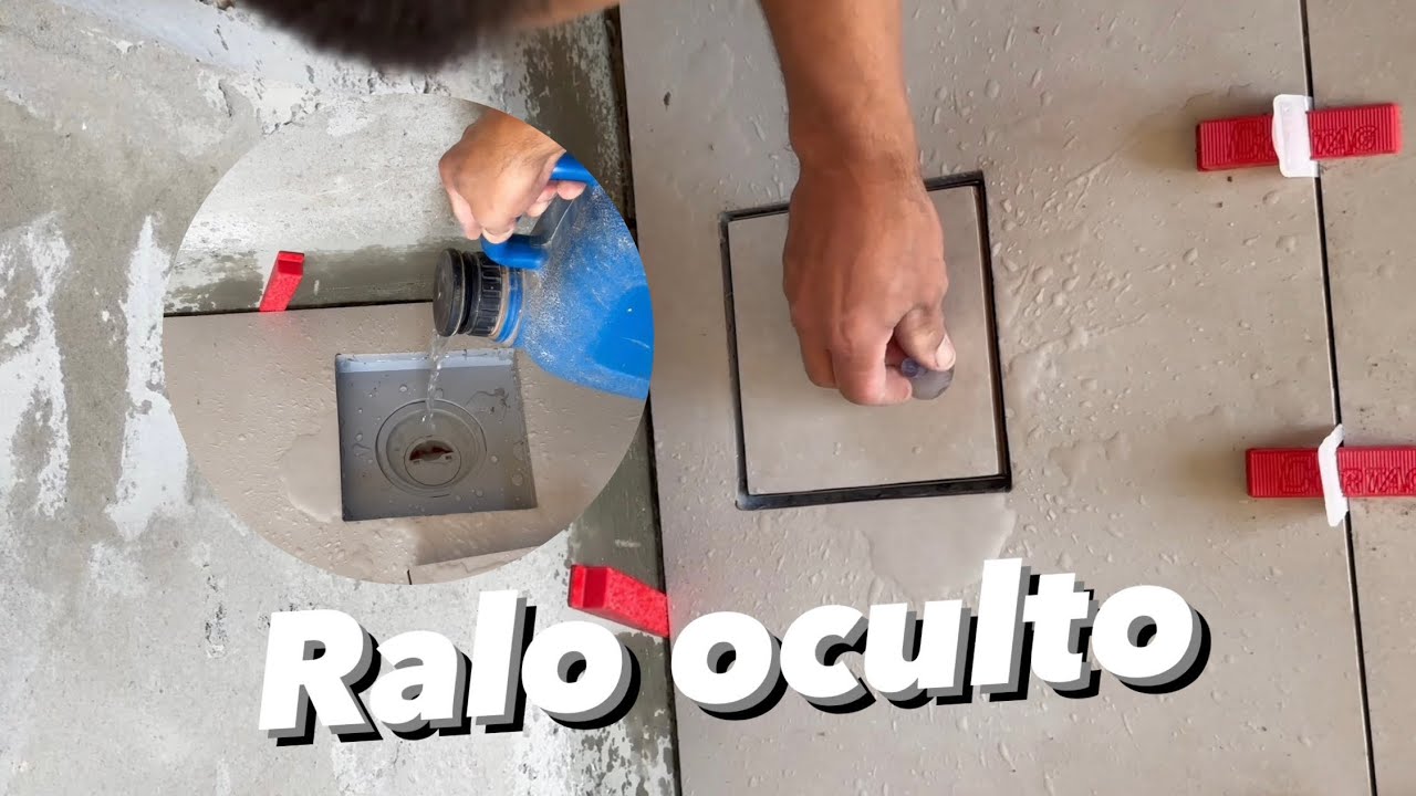 Como instalar ralo oculto (invisível) no banheiro da sua casa