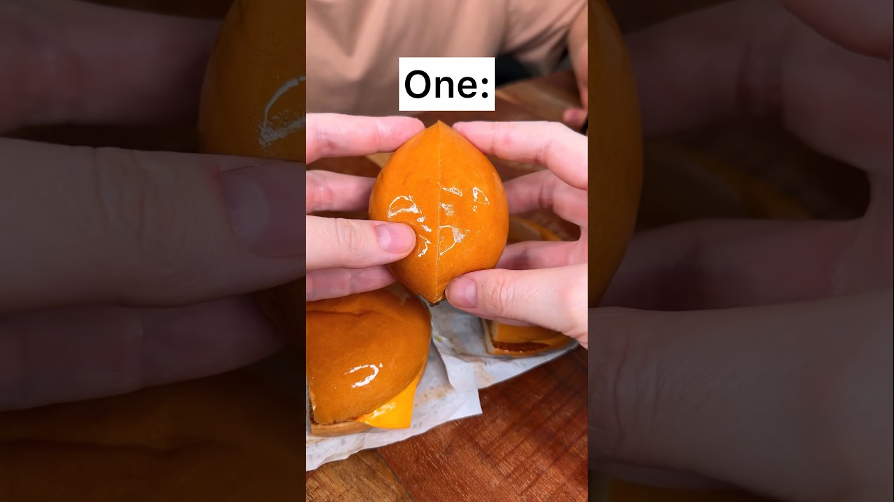 How to share CHEESE BURGER with your sibling properly?😎❤️🍔| CHEFKOUDY