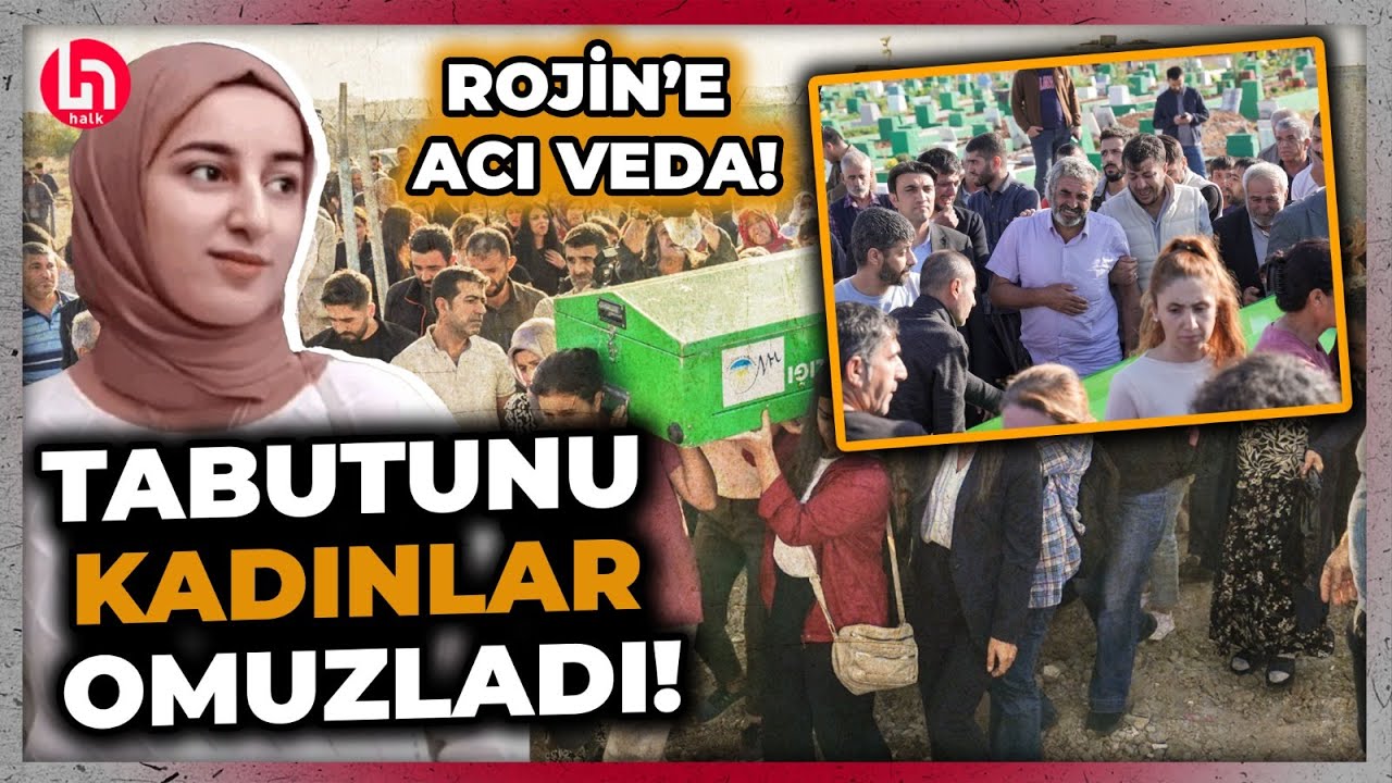 Rojin Kabaiş son yolculuğuna uğurlandı! Tabutunu kadınlar omuzladı!