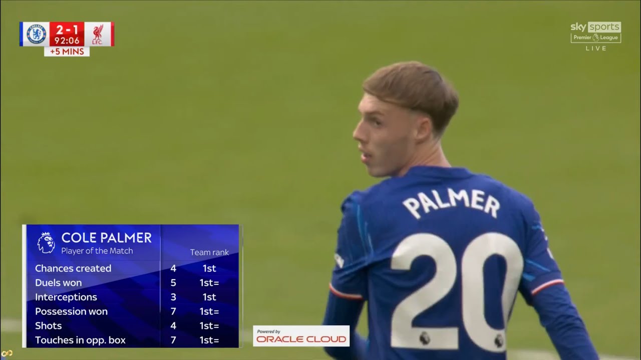 Cole Palmer MASTERCLASS vs Liverpool (04/05/2025) | 1080i HD