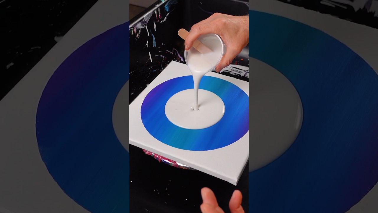 Transparent SWIPE!!?? Fluid art and acrylic pouring for EVERYONE #art #acrylicpouring #abstractart