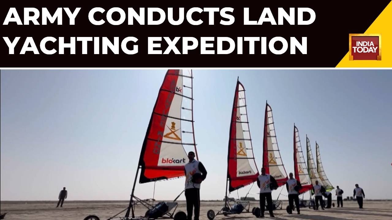 Kutch: Army Conducts Land Yachting Expedition Ahead Of 76th Army Day Celebrations