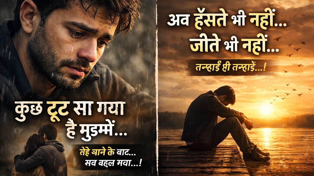 कुछ टूट सा गया है मुझमें 💔 | Heart Touching Sad Song | Emotional Hindi Lyrics | Breakup Song