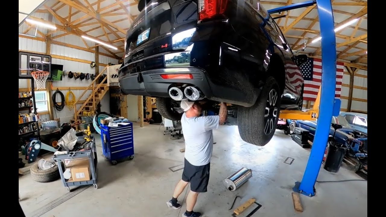 I put a Corsa Catback on my wife's new 2023 GMC Yukon AT4