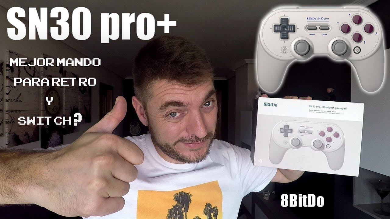 🎮 Gamepad 8BitDo SN30 Pro+, EL MEJOR MANDO BLUTOOTH PARA SWITCH Y RETRO