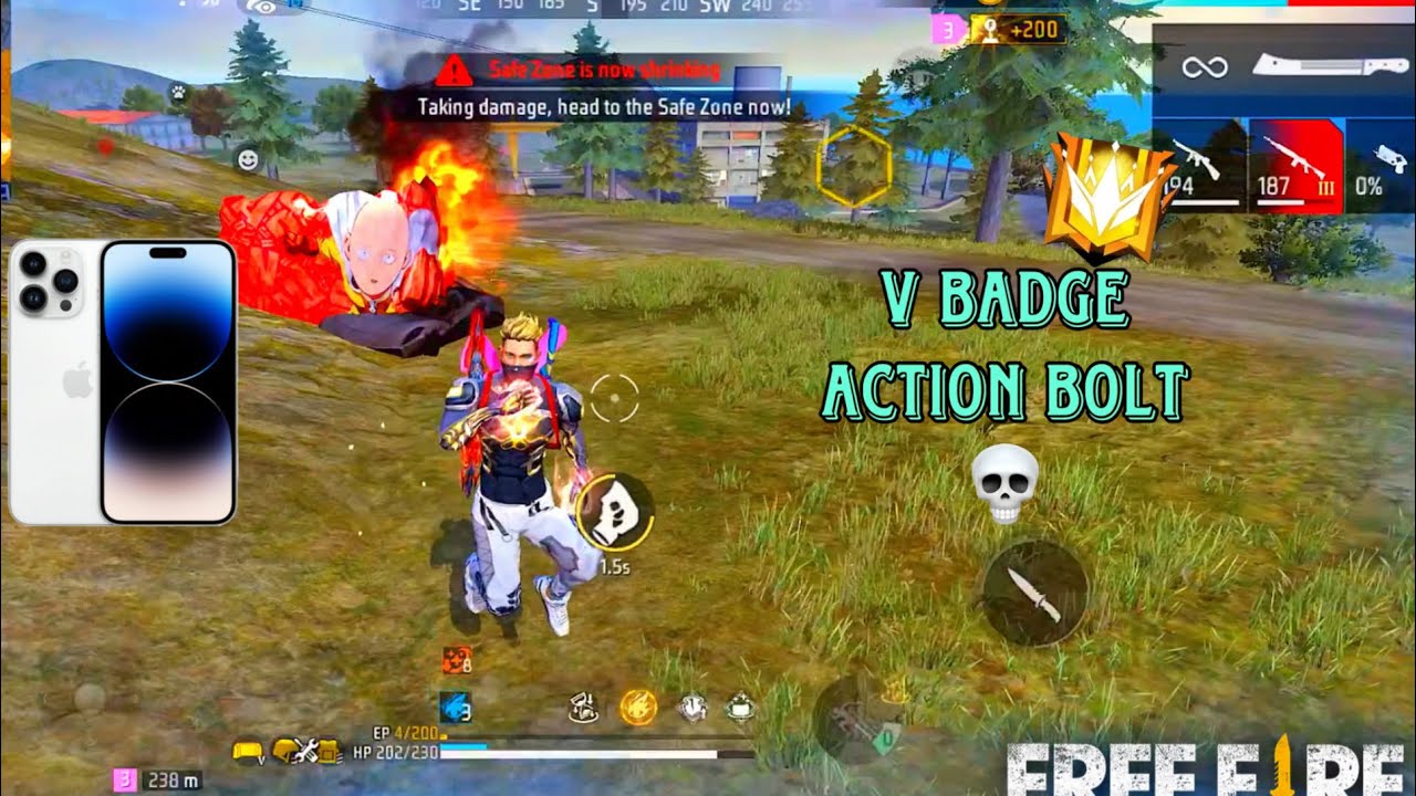 V BADGE ACTION BOLT IN MY GAME !! WHAT  A SITUATION IN THE LAST ZONE !! 20 KILLS !!