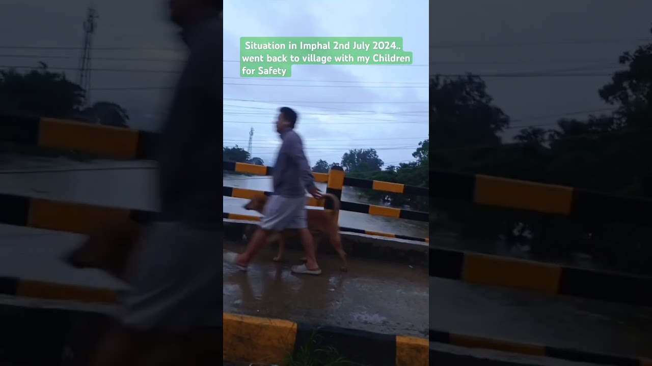 2 nd time Flood in some parts of  Manipur #warning ⚠️ level Rivers#  Latest Flood# safety village