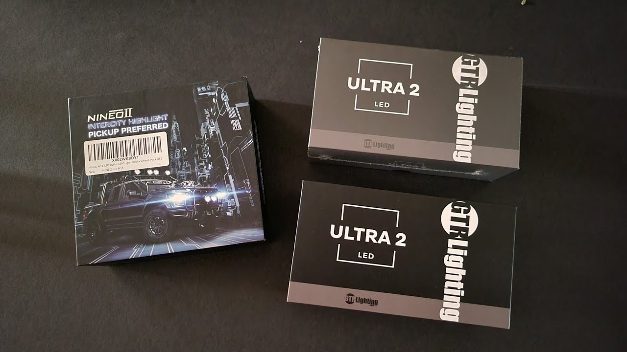 GTR Lighting Ultra 2 Review / Comparison to Amazon Nineo II LED - Footage - Dodge Challenger