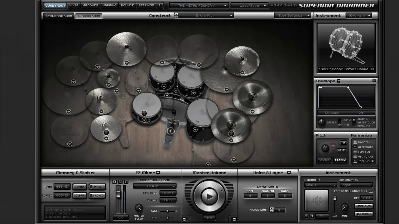Darkthrone - Graven tåkeheimens saler (Backing Track Drums ) incl. MIDI