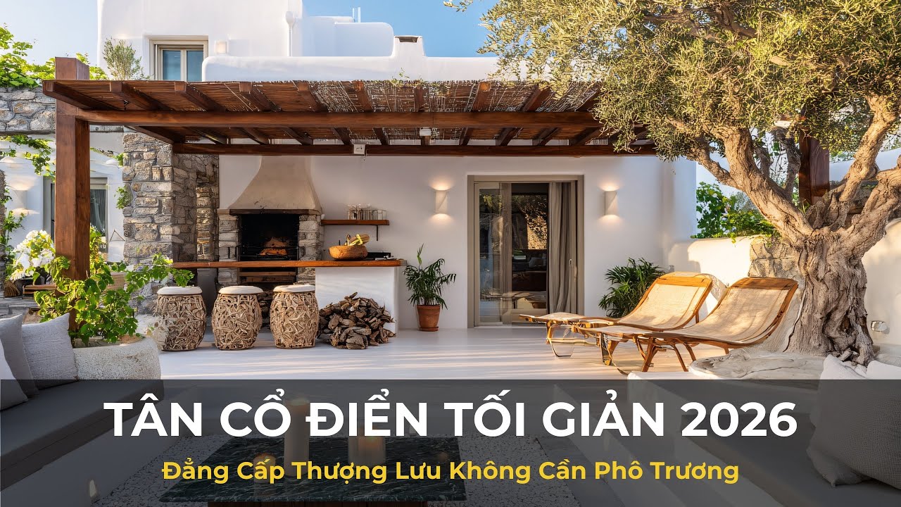 Tân Cổ Điển Tối Giản 2026: Đẳng Cấp Thượng Lưu Không Cần Phô Trương