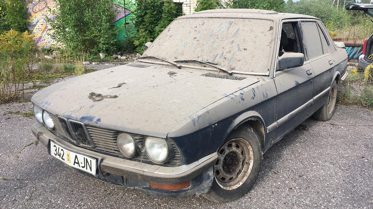 Starting 1987 BMW E28 524TD After 12 Years + Test Drive