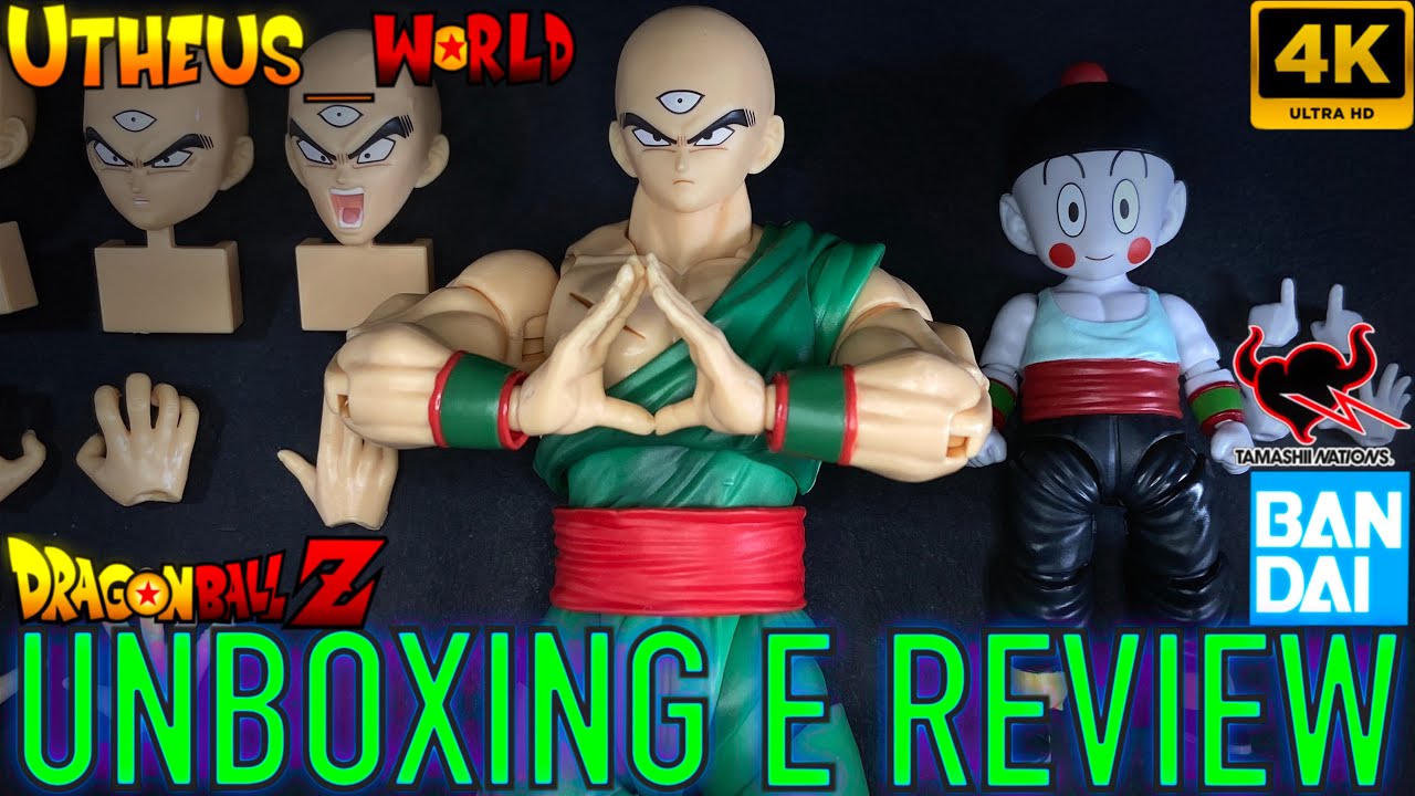 TIENSHINHAN & CHAOZ ,S.H.FIGUARTS Unboxing e Review PT BR 4k Dragon Ball Z