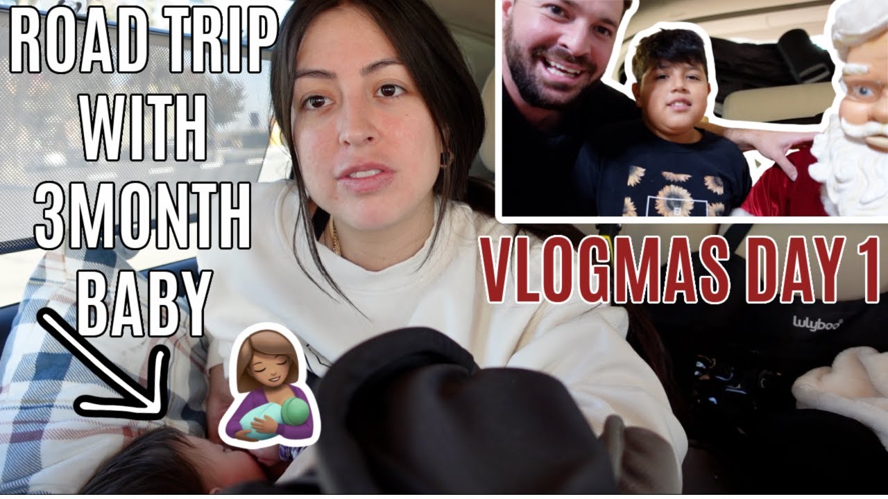 ROAD TRIP with a BABY & TIKTOK CHALLENGE: Vlogmas DAY 1