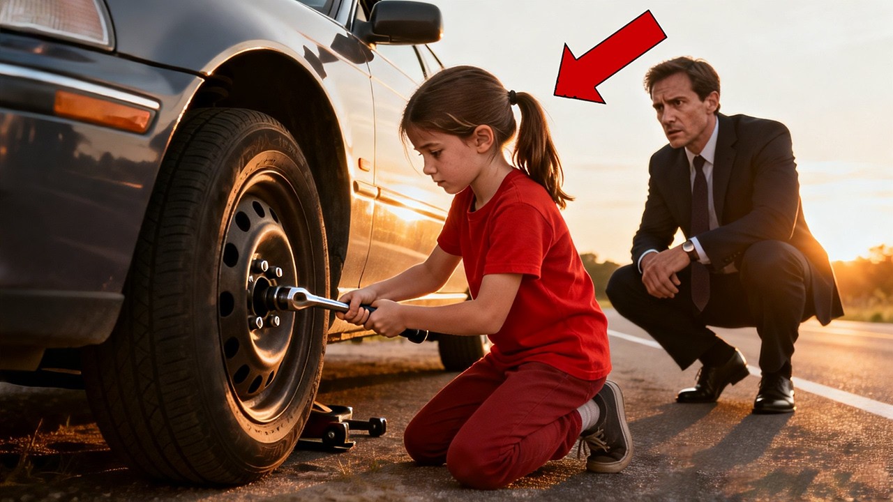 POOR GIRL HELPS A MILLIONAIRE ON THE ROAD — HER NECKLACE REVEALS A SHOCKING SECRET