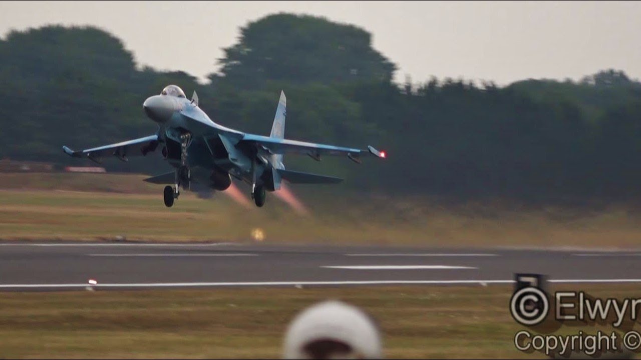 RIAT 2018  UKRAINIAN AIR FORCE SU-27 FLANKER