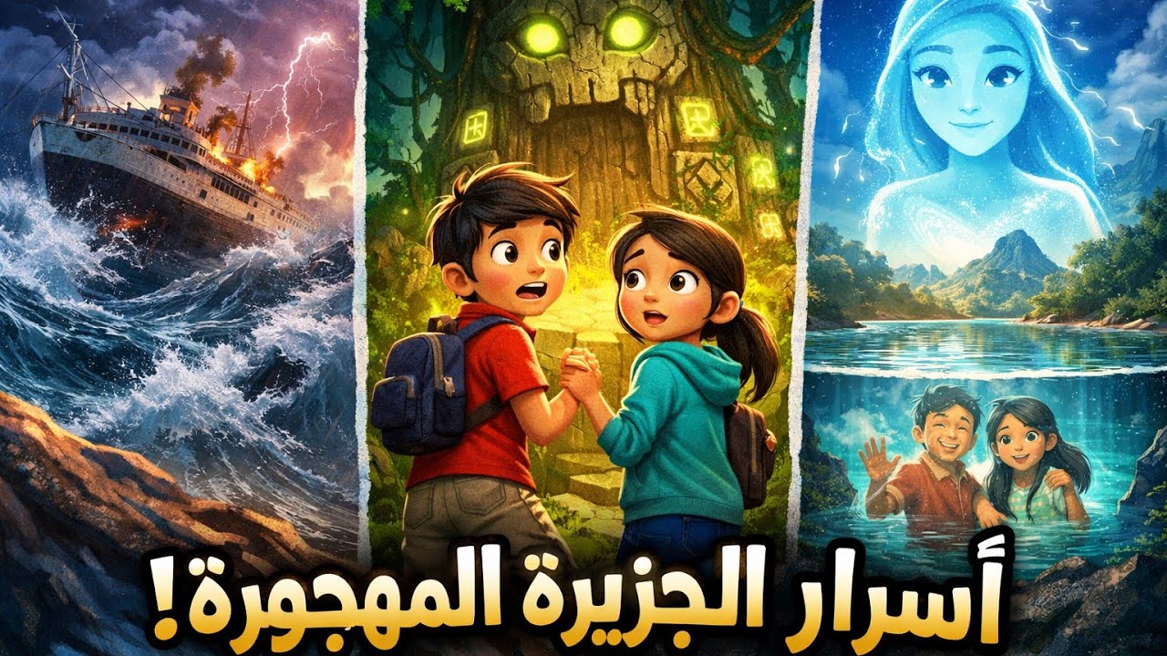 🛳️ نجوا من غرق السفينة… لكن الجزيرة بدأت اللعبة! 🏝️🔥