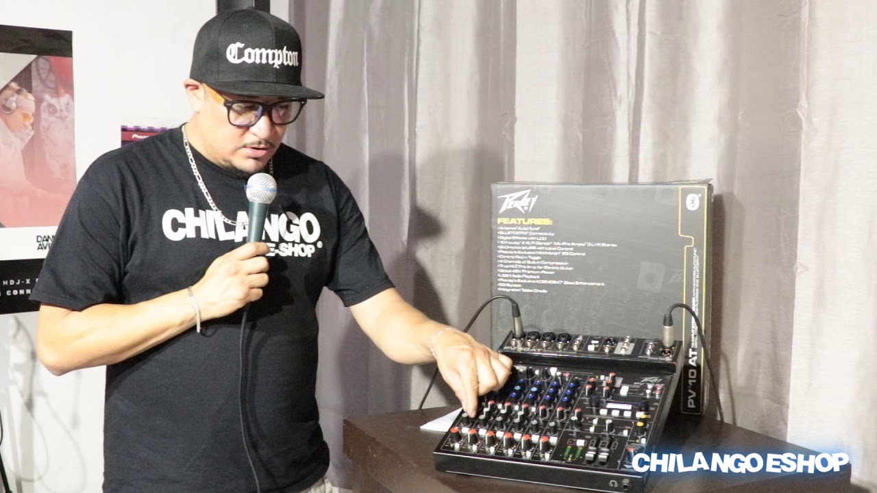 PEAVEY PV10AT MEZCLADORA 10 CANALES CON AUTOTUNE BLUETOOTH Y USB CHILANGOESHOP