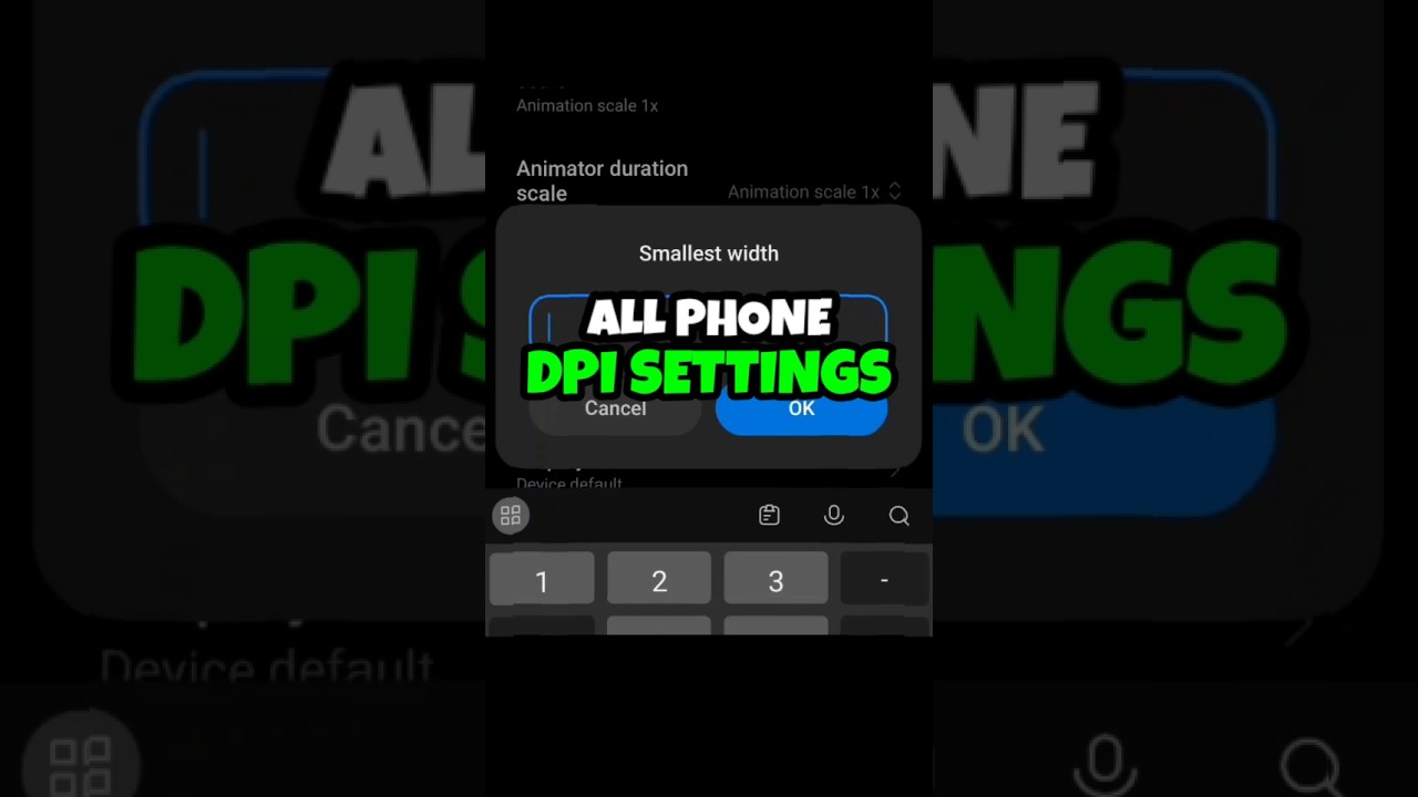 Best DPI for All Phone 😱 100% Working